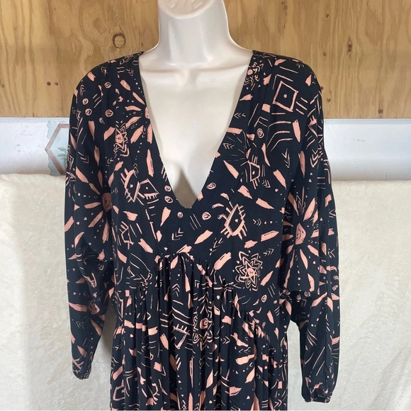 Anthropologie Malai Loni Cover-Up Maxi Dress women’s medium side slits boho - Picture 6 of 14